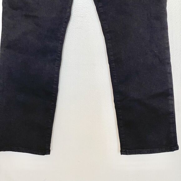 Frame Womens Jeans Denim Size 30 High Rise Slim Straight Black Relaxed Ankle - Picture 4 of 14